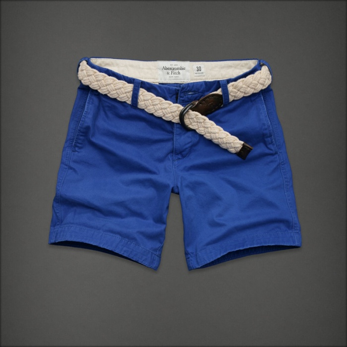 Abercrombie Fitch Hombres Preppy Encajar Con Cinturón Patalón Corto AF7468